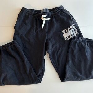 Old Navy State Champs Kids Black Jogger Pants